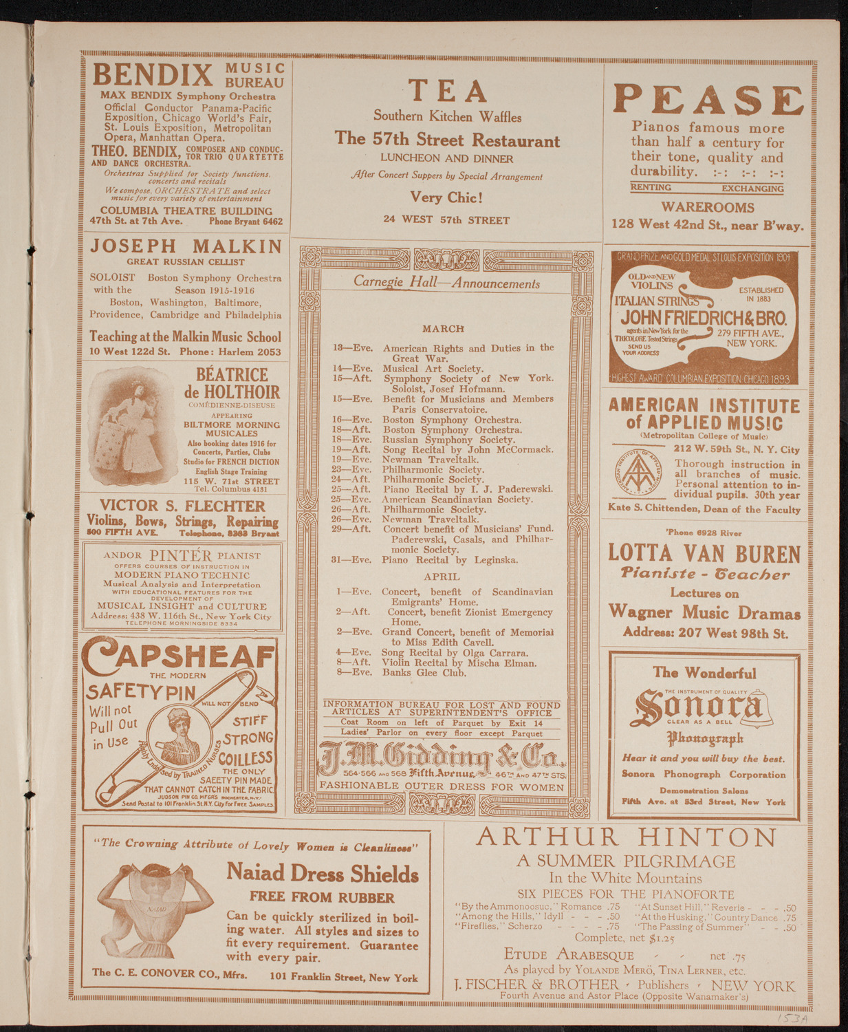 Newman Traveltalks: Chile, March 12, 1916, program page 3