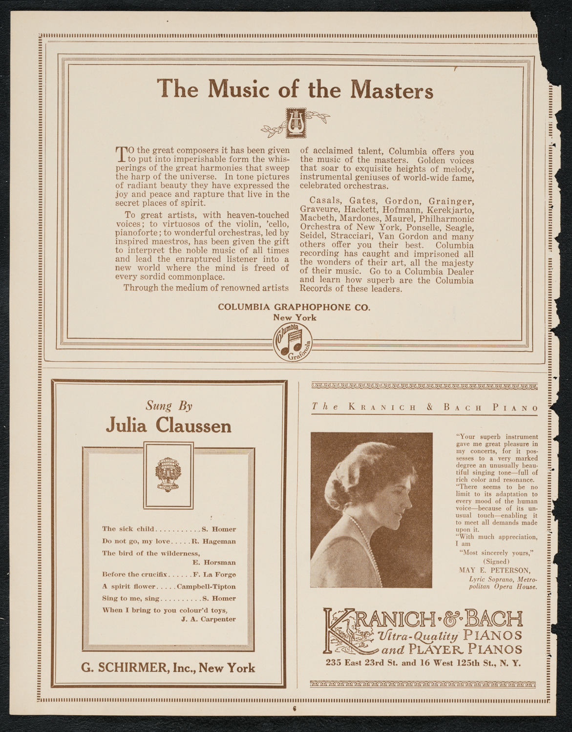 Symphony Concert for Young People, November 11, 1922, program page 6