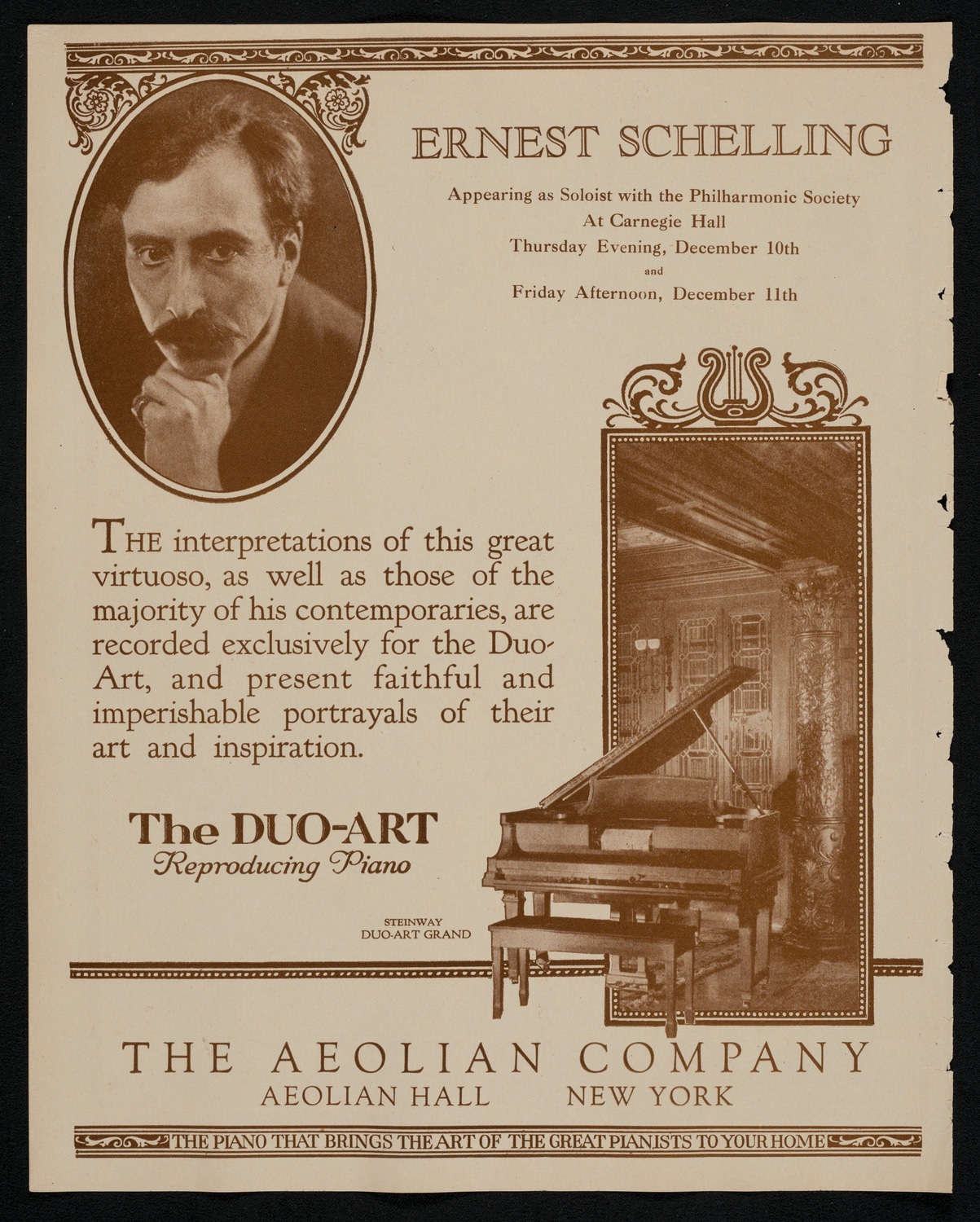 Julia Claussen, Mezzo-Soprano, December 11, 1925, program page 2