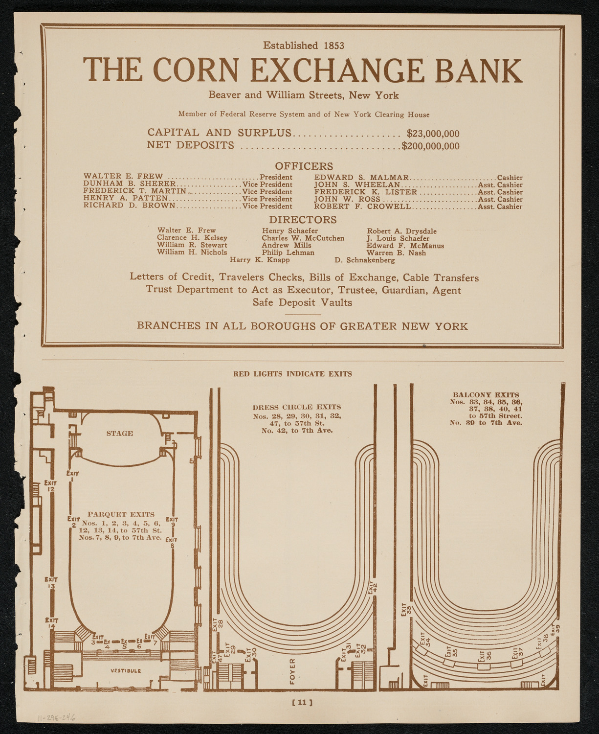 New York Philharmonic, November 29, 1924, program page 11