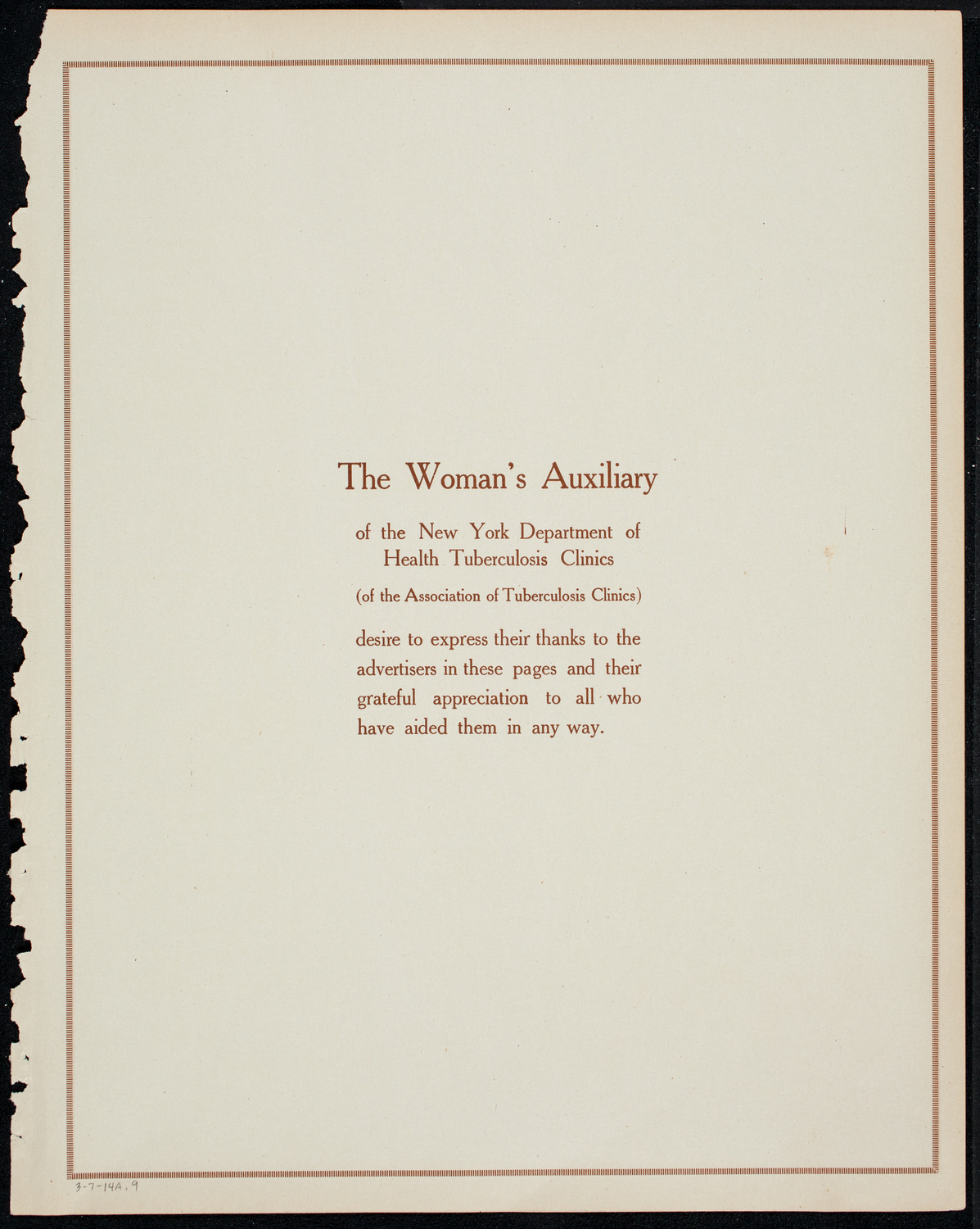 Ignacy Jan Paderewski, Piano, March 7, 1914, program page 17