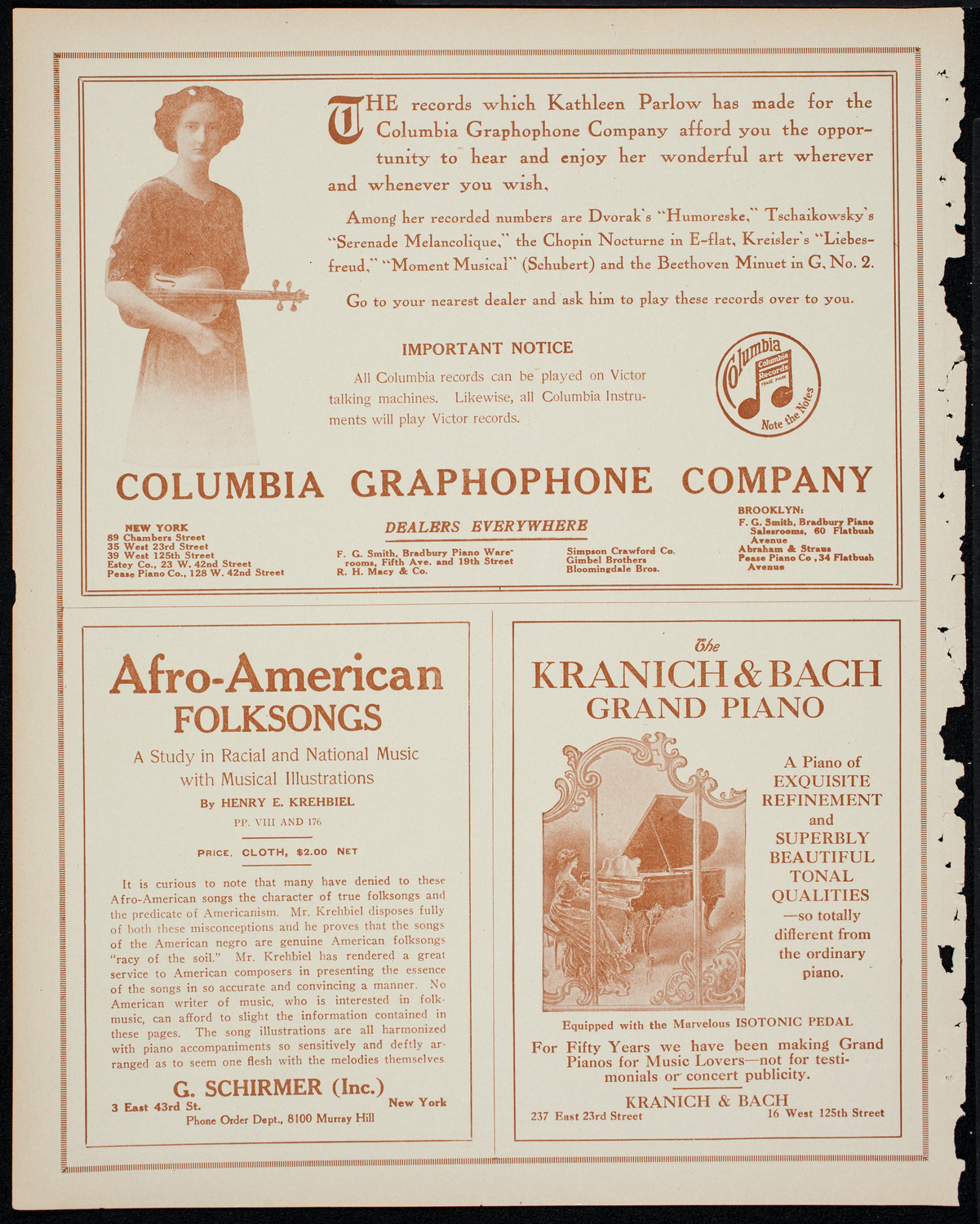 People's Symphony Concert, February 15, 1914, program page 6