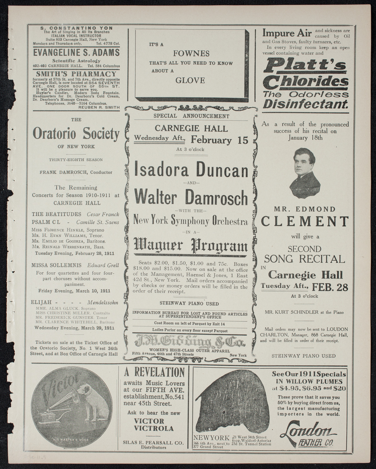 Burton Holmes Travelogue: Motor Journeys in Germany, February 5, 1911, program page 9
