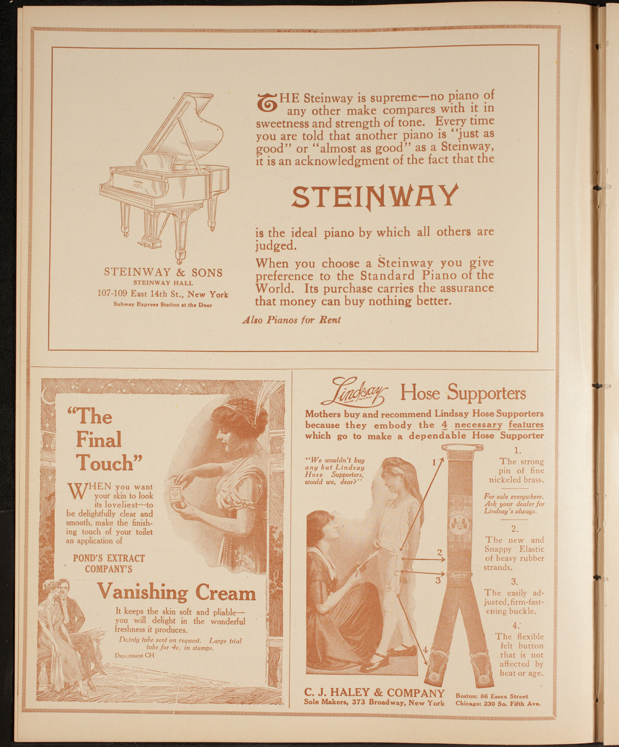 Boston Symphony Orchestra, December 5, 1914, program page 4