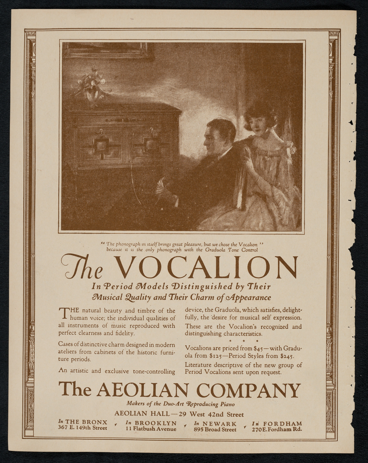 City Symphony Orchestra, March 10, 1923, program page 2