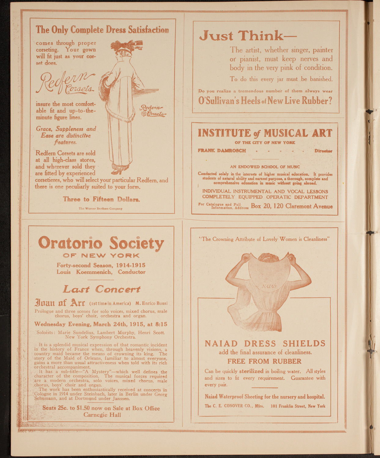 Concert of Scandanavian Music, January 10, 1915, program page 2