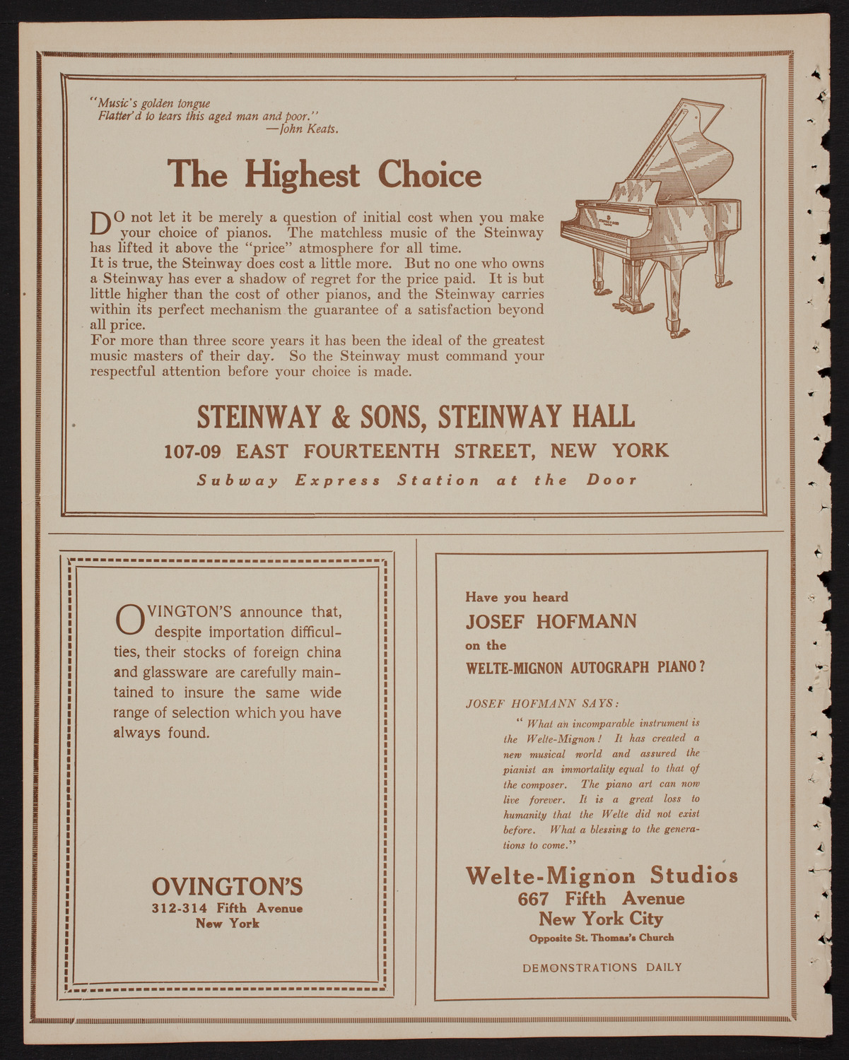 Maud Powell, Violin, April 7, 1918, program page 4