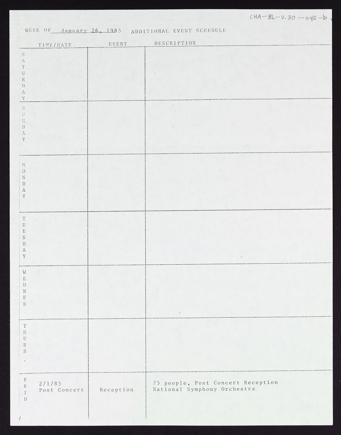 Carnegie Hall Booking Ledger, volume 30, page 45b