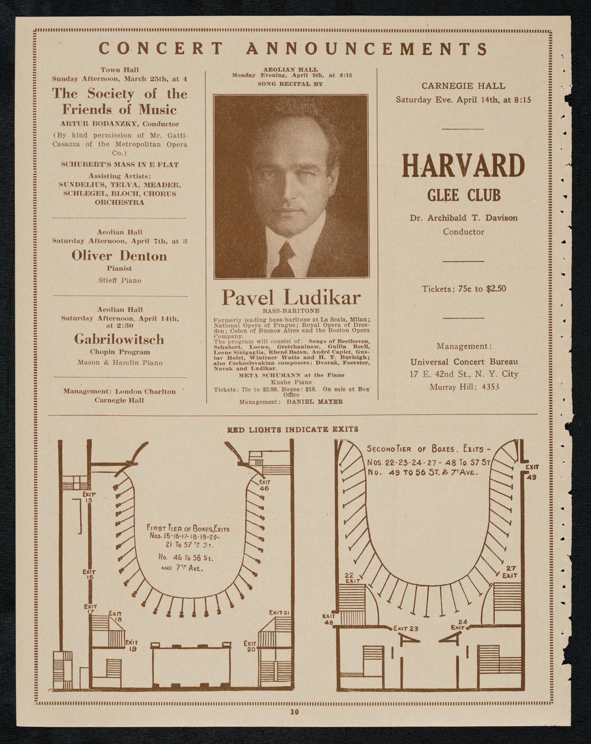 New York Philharmonic, March 23, 1923, program page 10