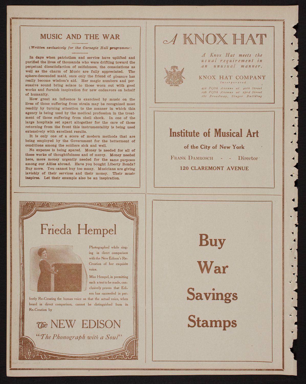 Swedish Singing Society Lyran, May 12, 1918, program page 2