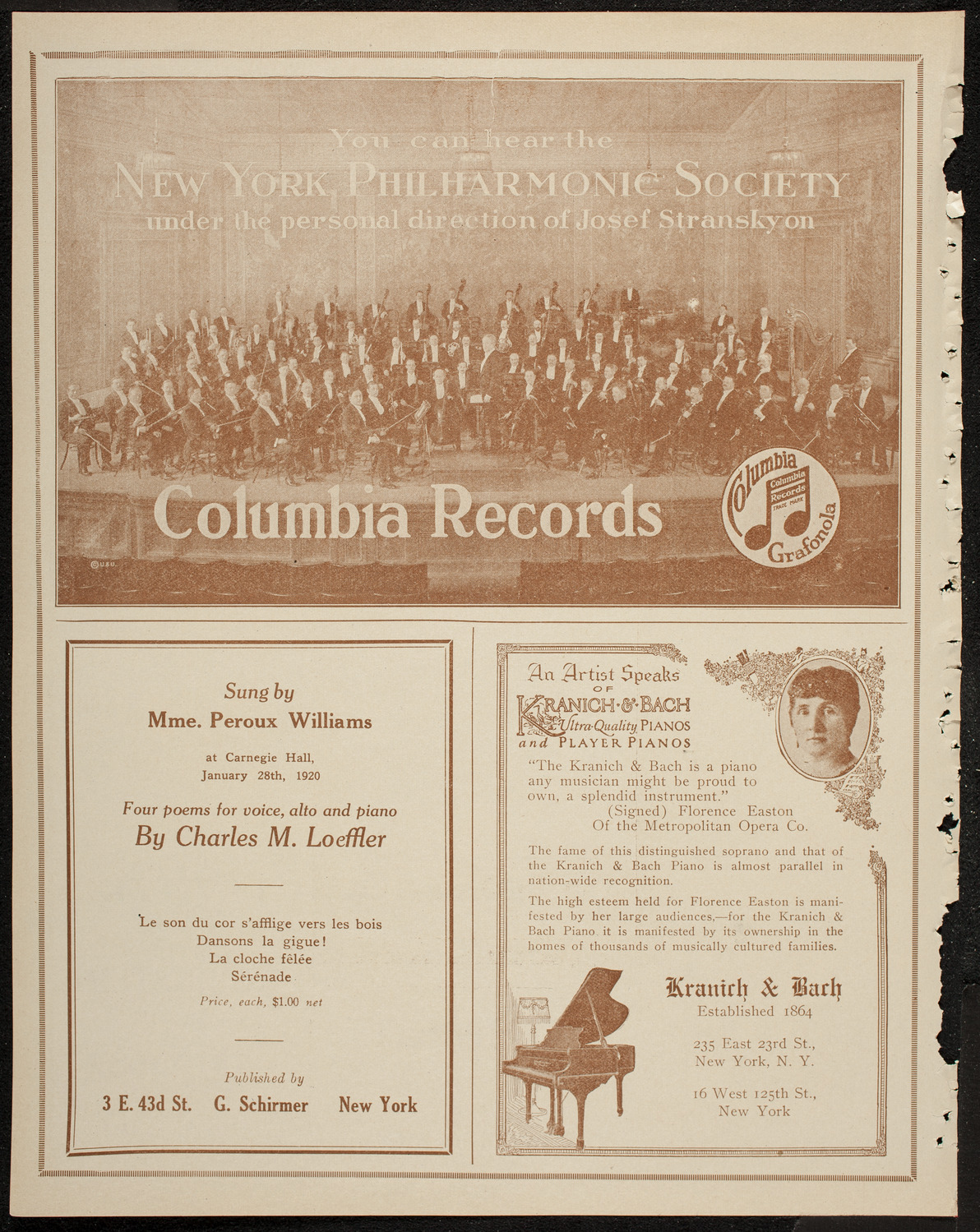 Fannie Bloomfield Zeisler, Piano, with Victor Herbert and His Orchestra, February 13, 1920, program page 6
