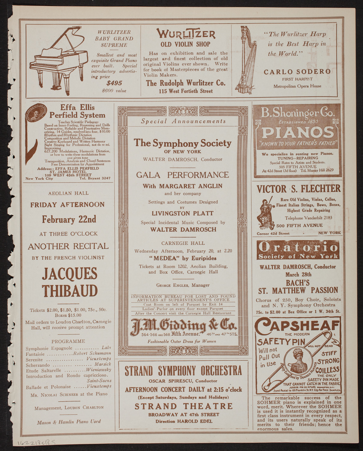 Sunday Campaign Choir Rally and Choral Festival, February 18, 1918, program page 9