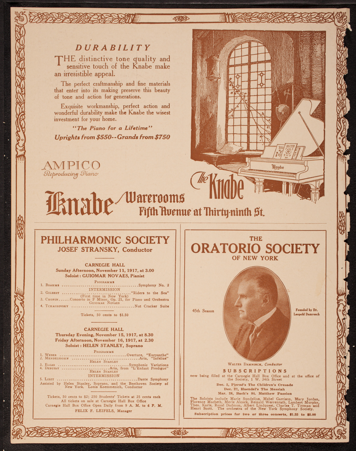 St. Mark's Church: Program of New York's Greatest, October 29, 1917, program page 12