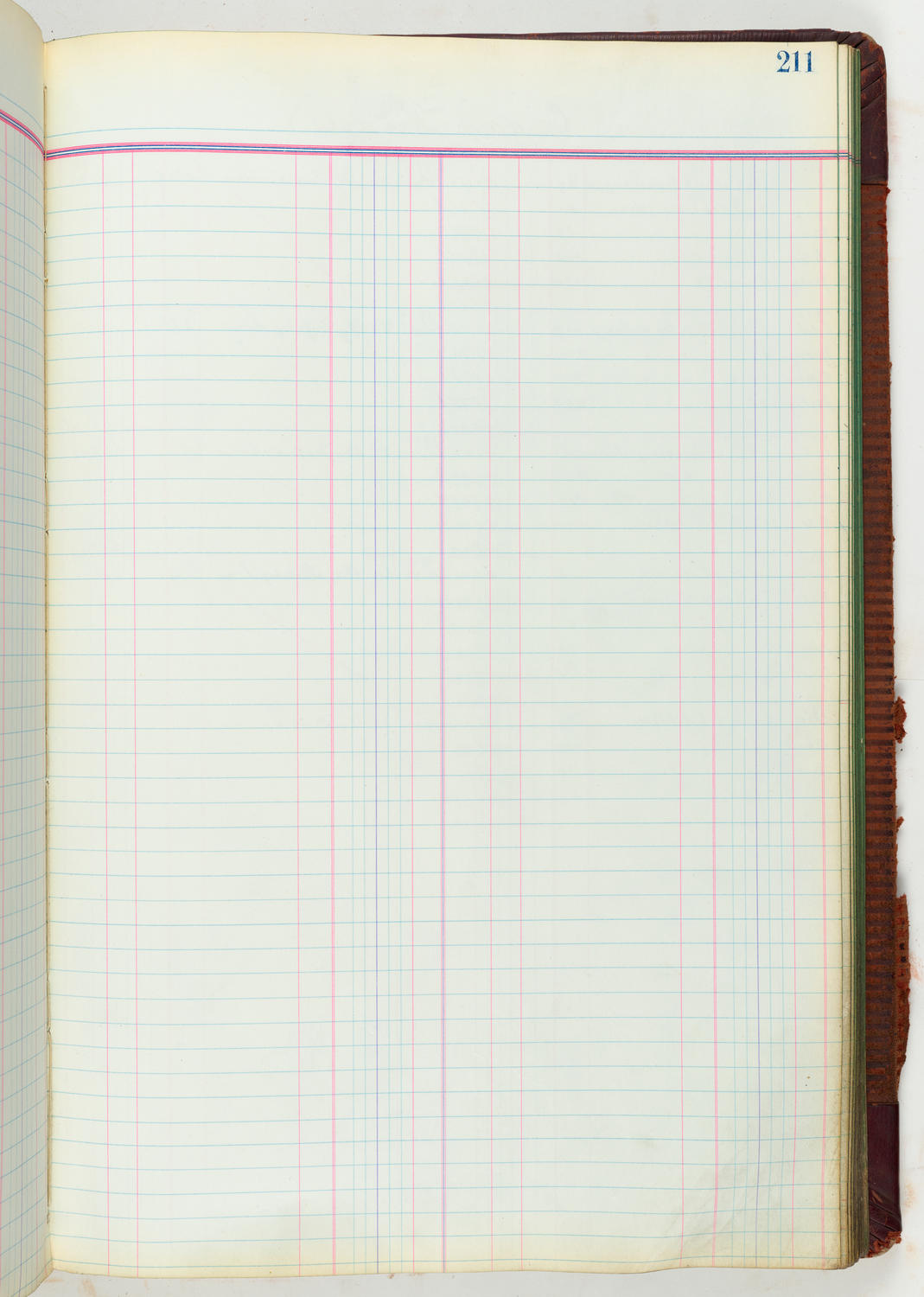 Music Hall Accounting Ledger, volume 4, page 211