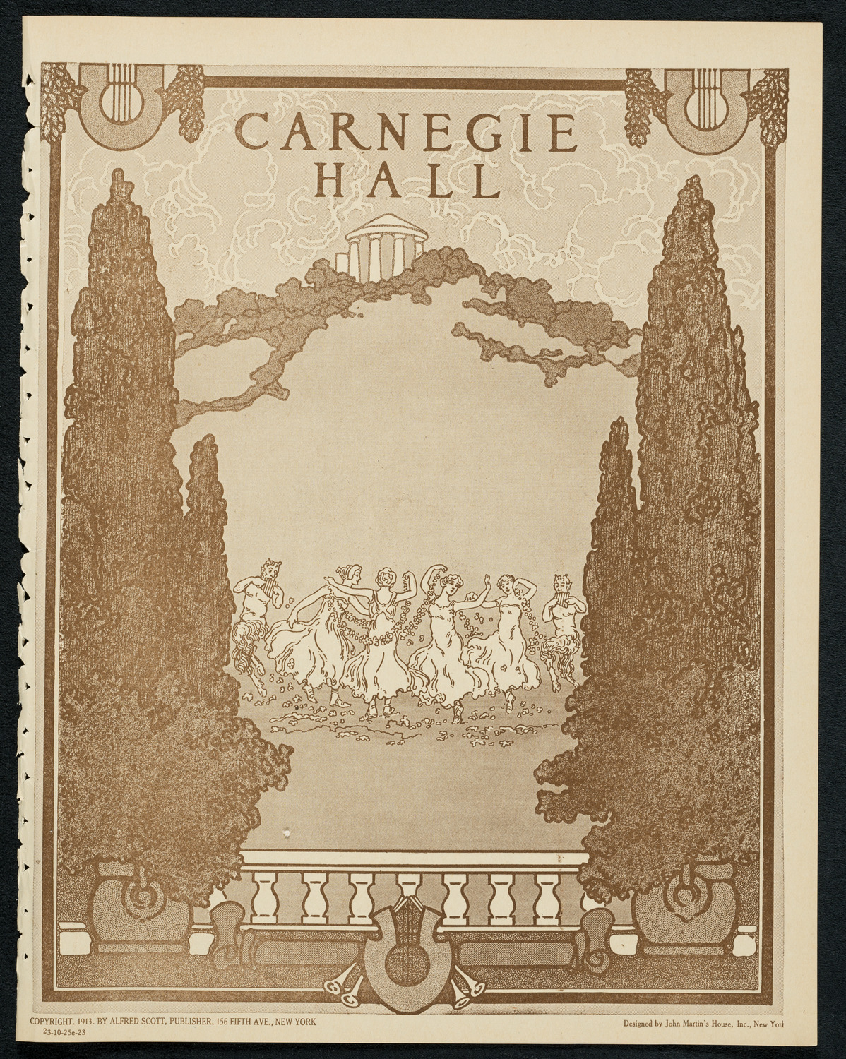 New York Philharmonic, October 25, 1923, program page 1