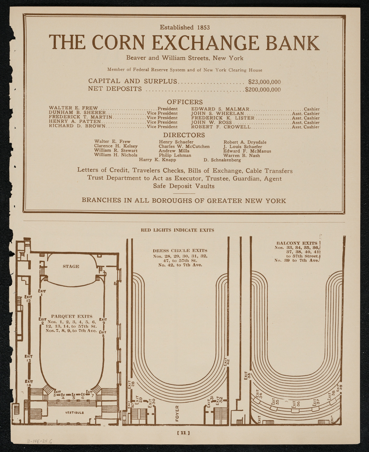 The Marriage of Figaro, November 14, 1924, program page 11