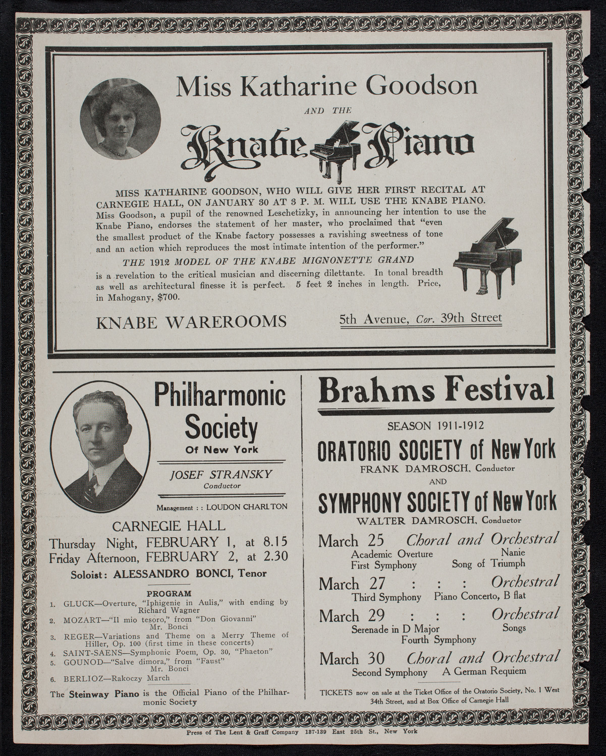 Burton Holmes Travelogue: Buenos Aires, January 29, 1912, program page 12