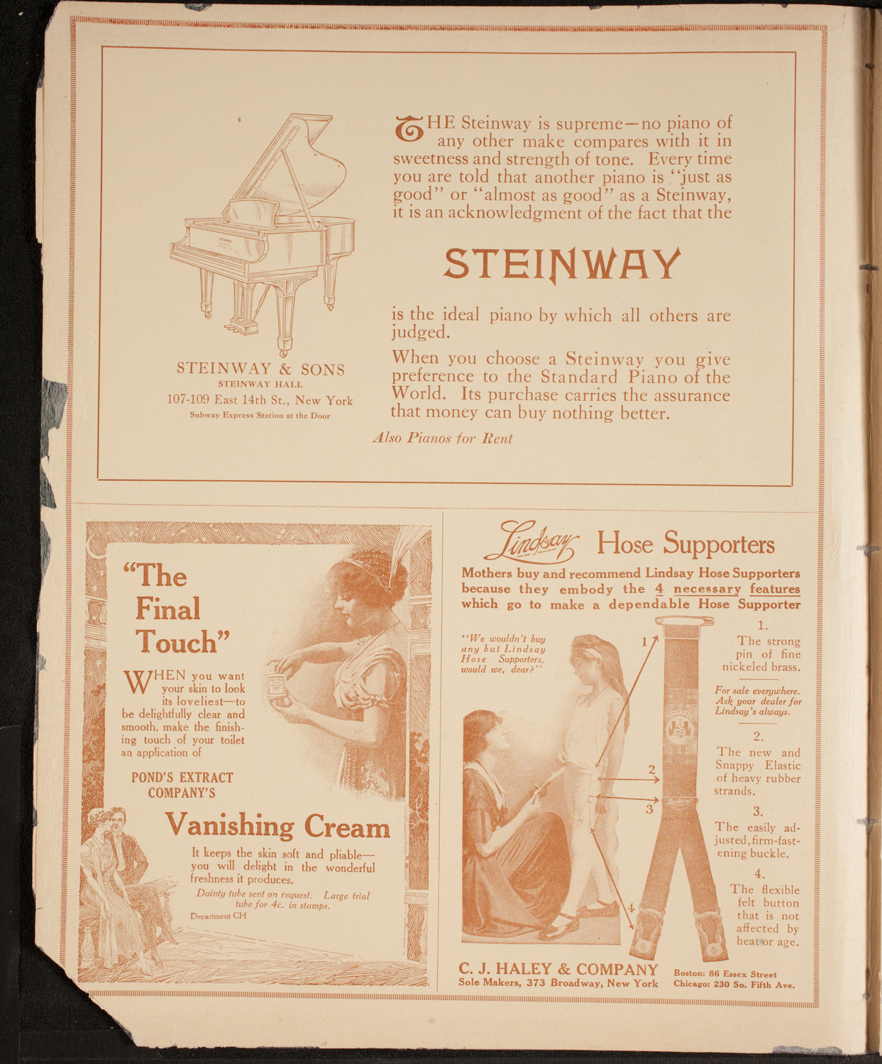 Alma Gluck, Soprano, October 31, 1914, program page 4