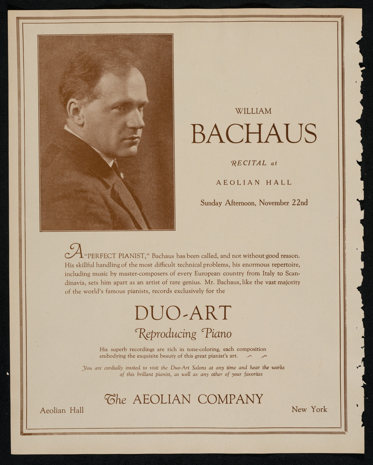 New York Symphony Orchestra, November 19, 1925, program page 2