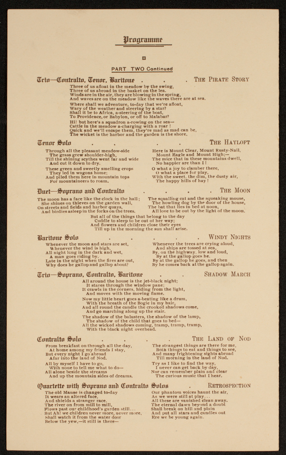The Century Quartette, November 17, 1915, program page 4