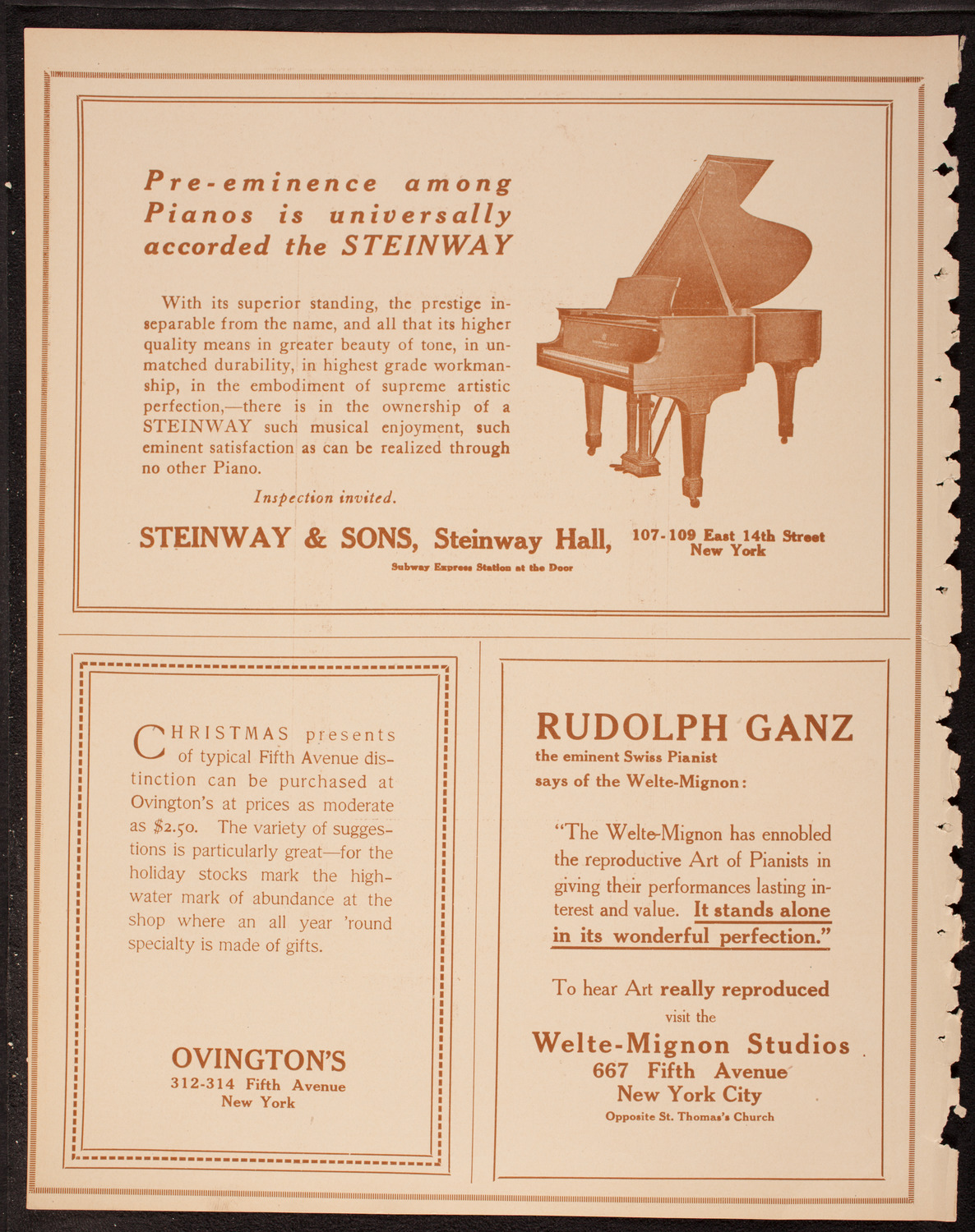 Boston Symphony Orchestra, December 8, 1917, program page 4