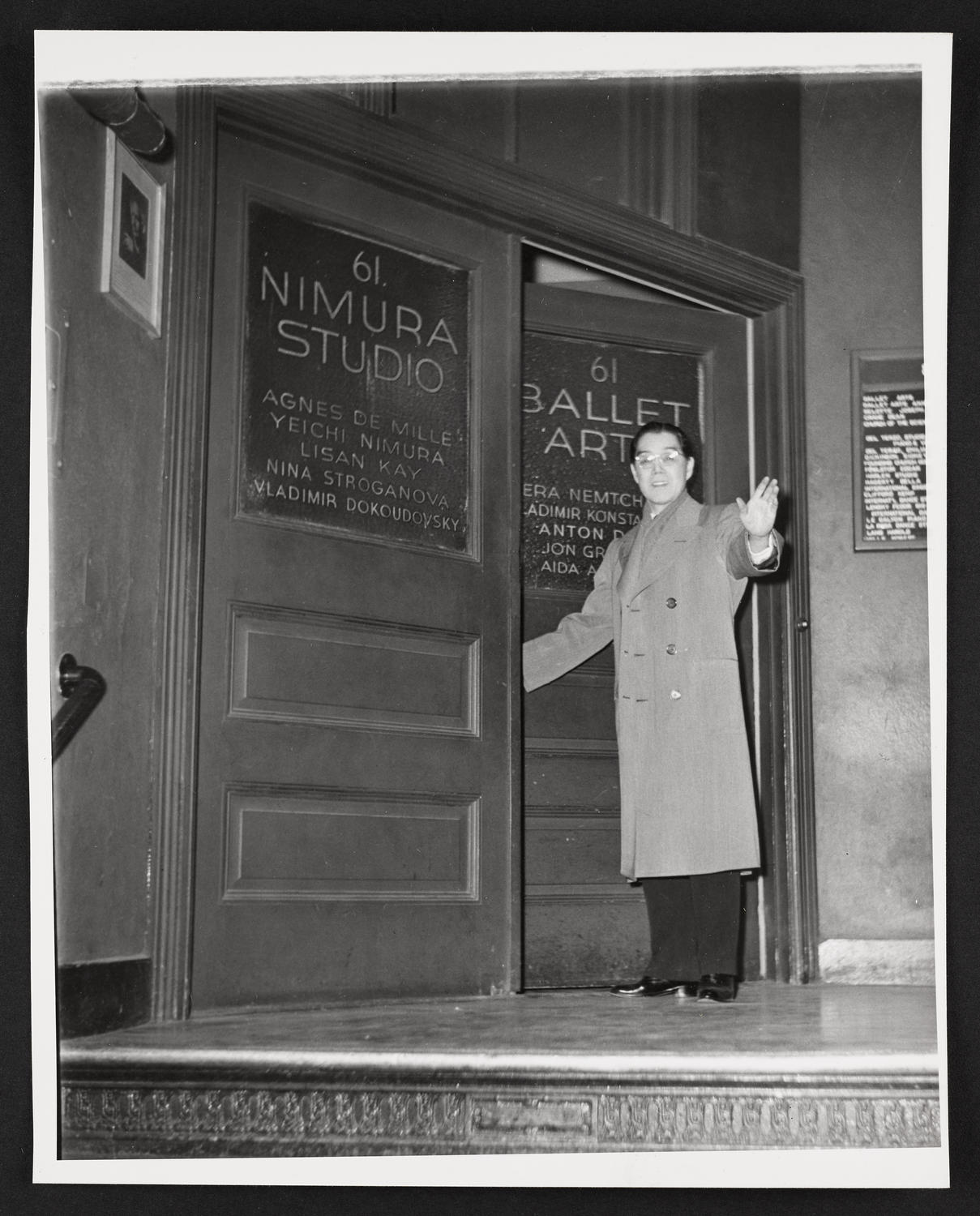 Yeichi Nimura at Ballet Arts, Carnegie Hall Studio #61, circa 1960