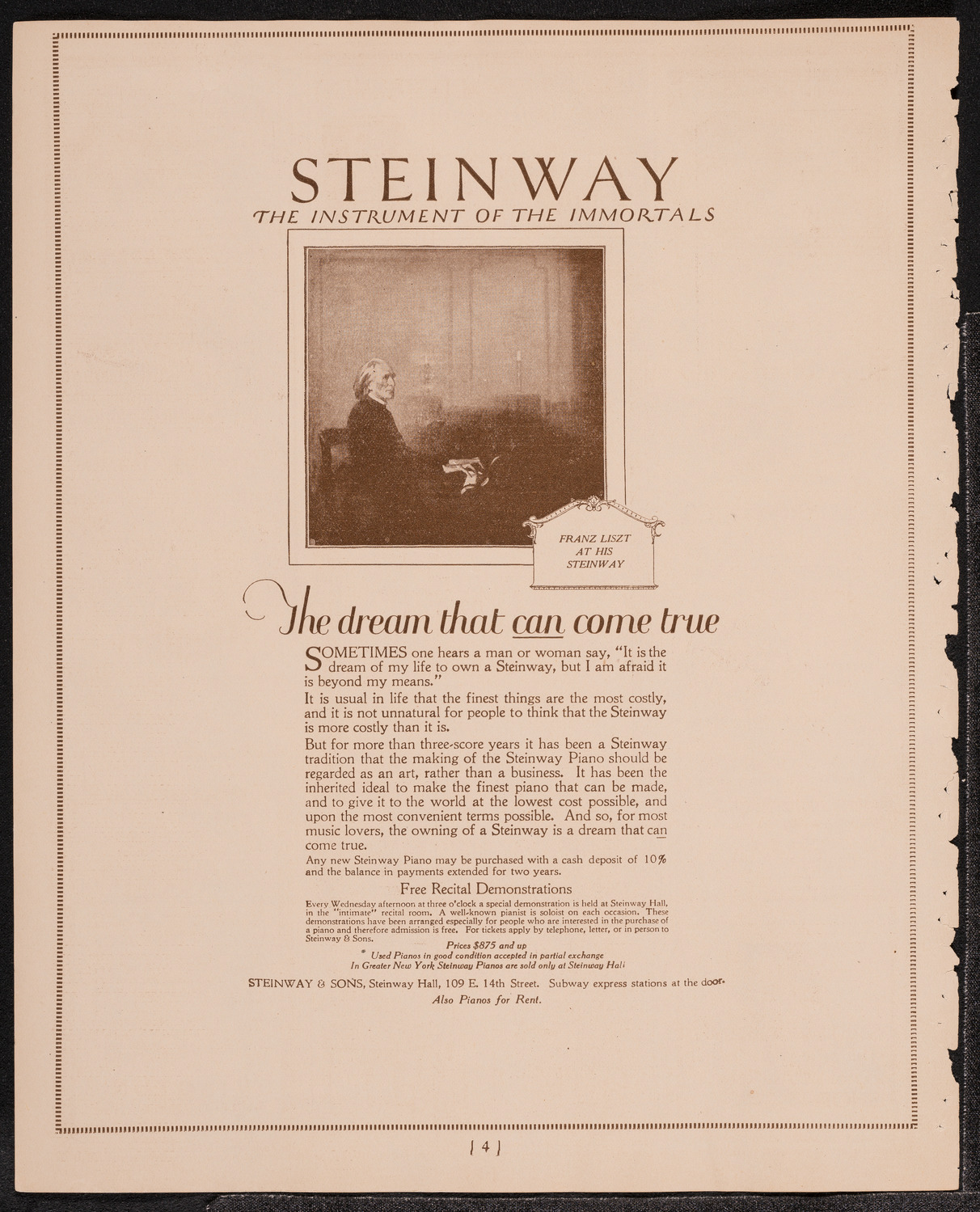 Louise Homer, Contralto, November 19, 1921, program page 4
