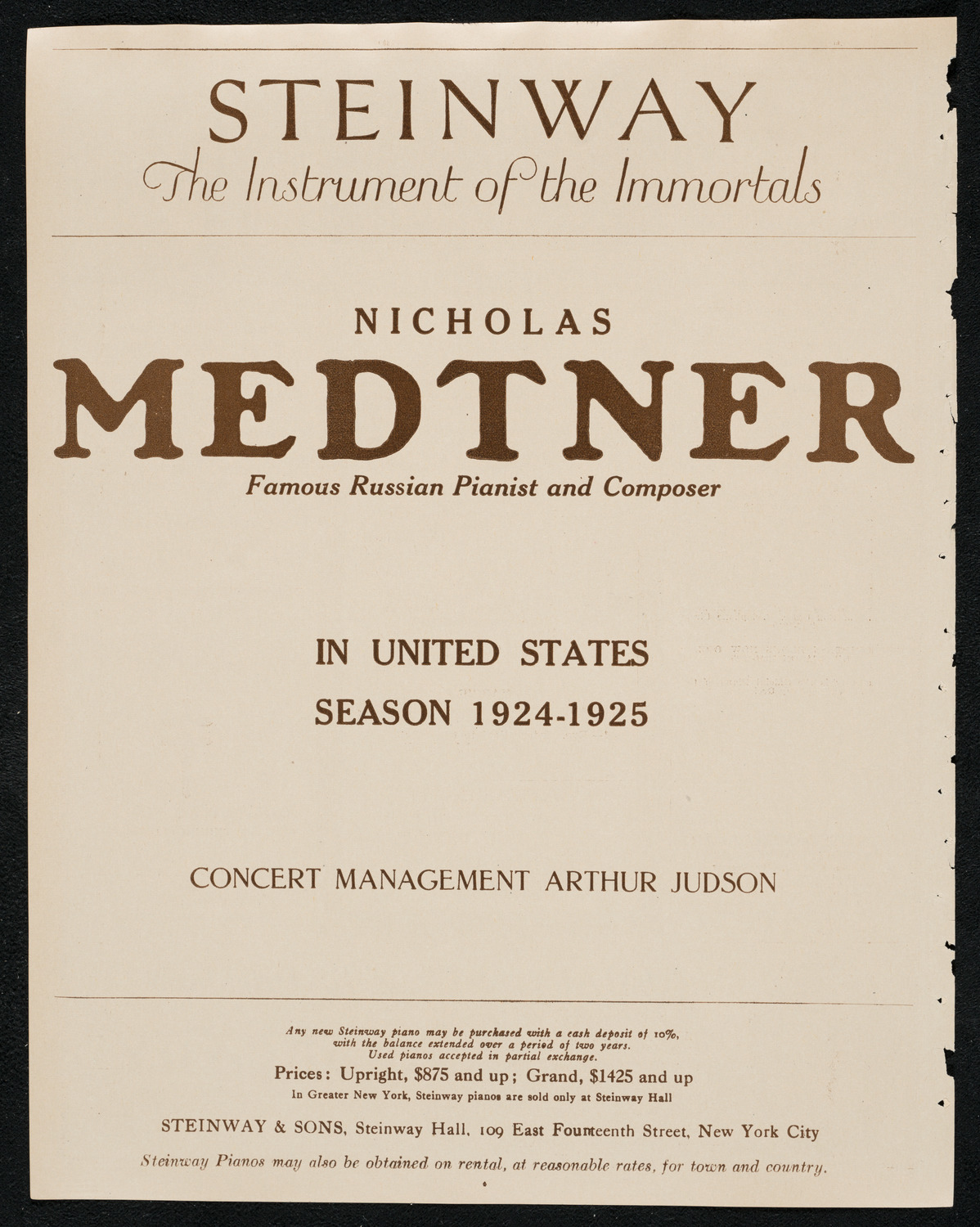 New York Symphony Orchestra, February 14, 1924, program page 4