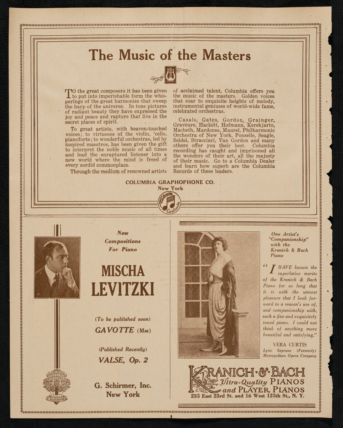 New York Philharmonic, February 9, 1923, program page 6