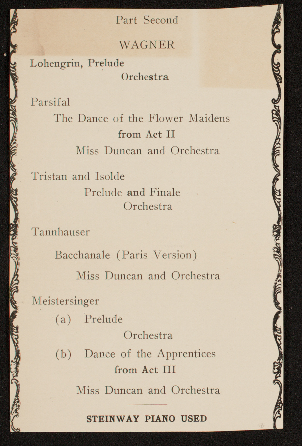 Luisa Tetrazzini, Soprano, March 6, 1911, program page 17