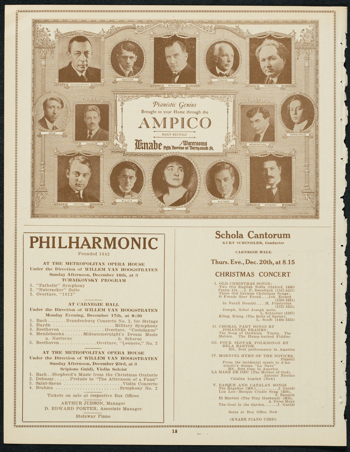 Symphony Concert for Young People, December 15, 1923, program page 12
