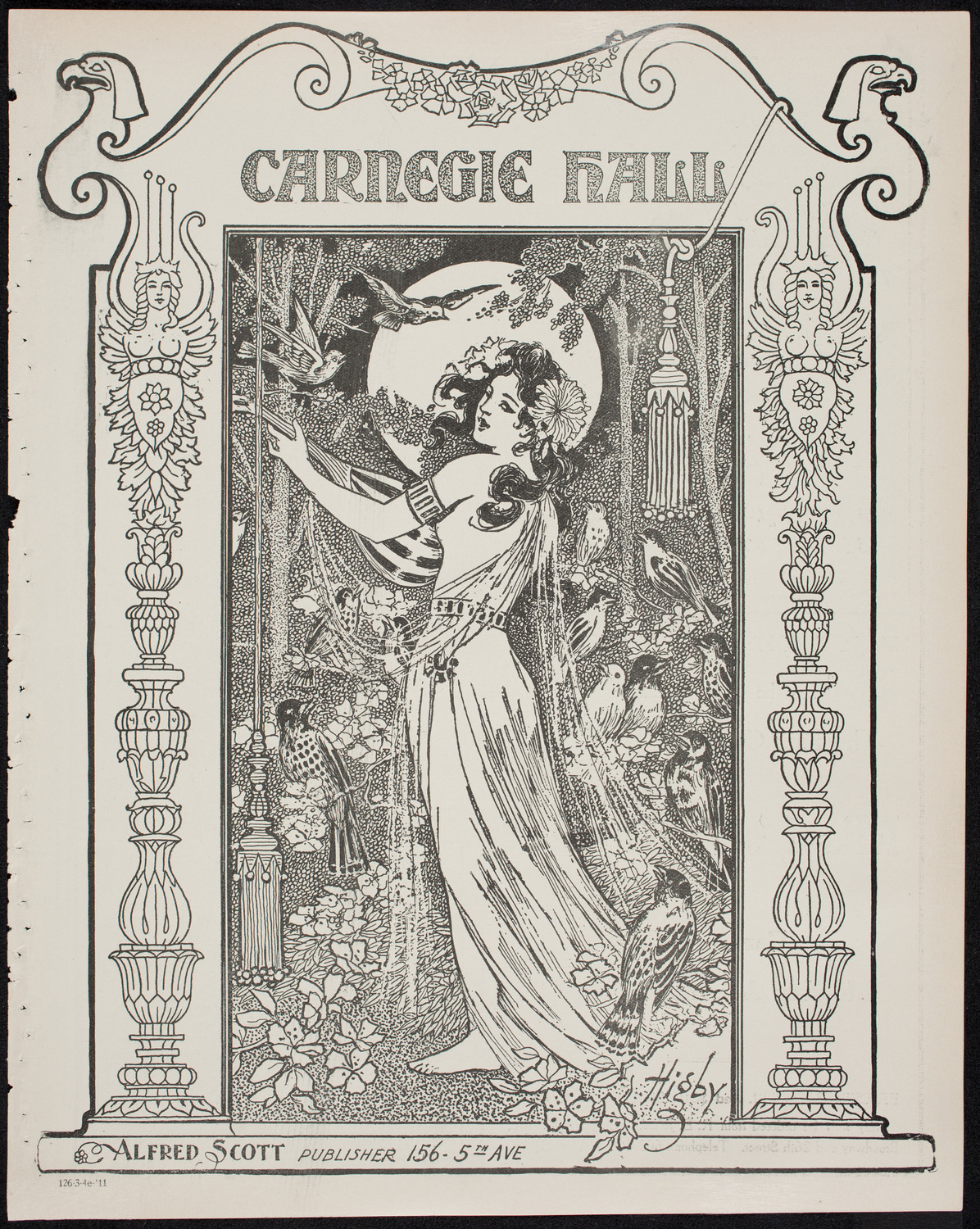 Isadora Duncan, Dancer, with the New York Symphony Orchestra, March 4, 1911, program page 1