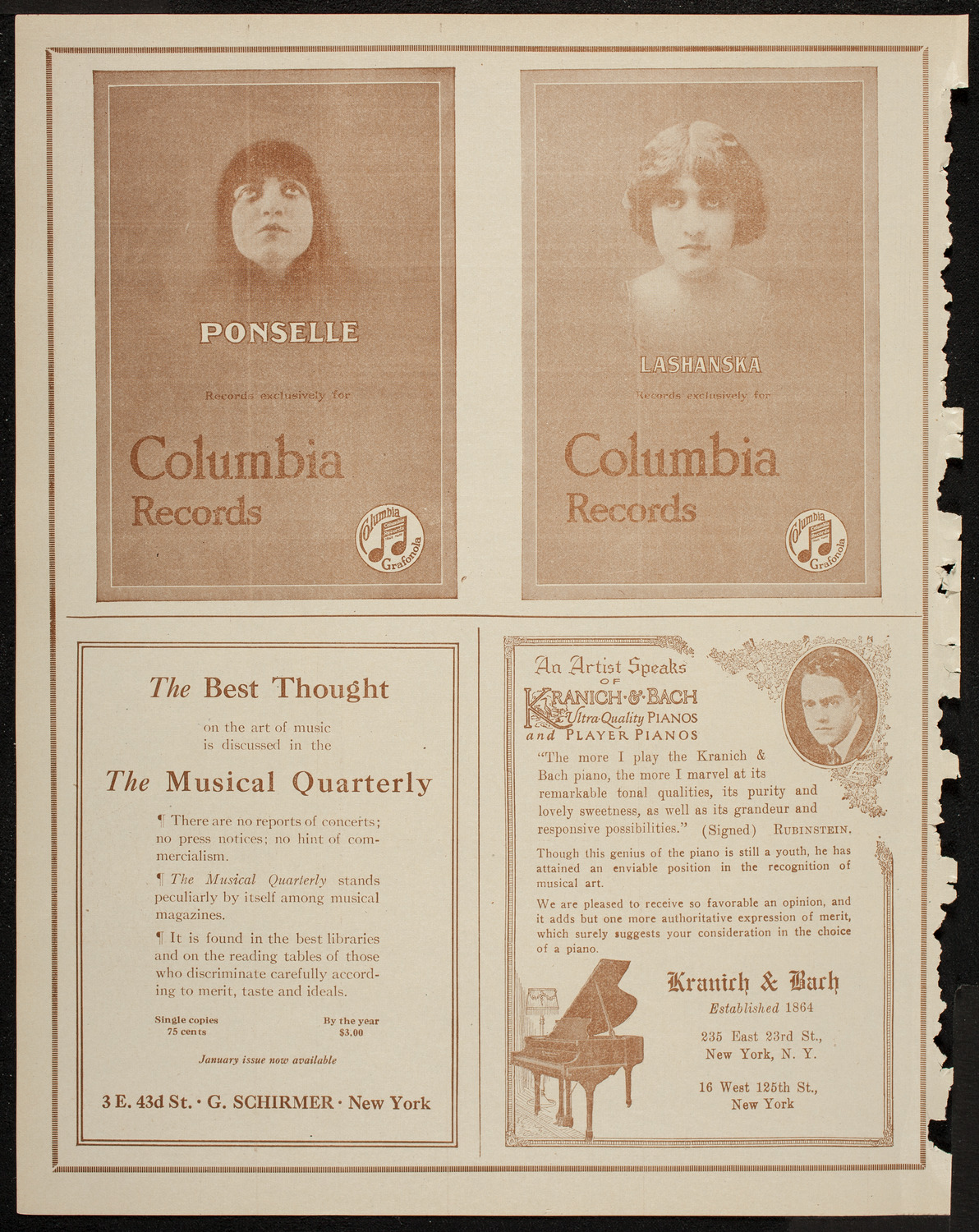 Benefit: St. Andrew's One Cent Coffee Stands Society, April 29, 1920, program page 6