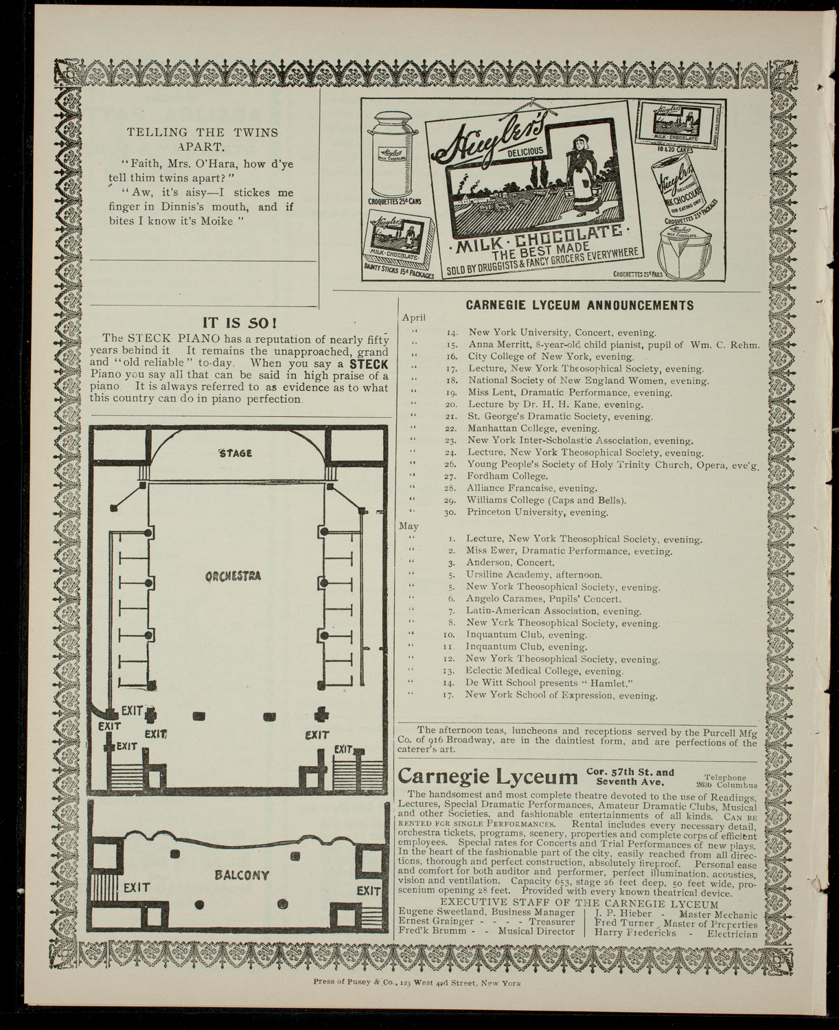 Ogden-Crane School of Opera, April 13, 1904, program page 4