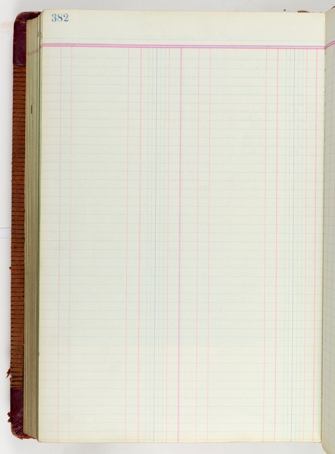 Music Hall Accounting Ledger Journal, volume 6, page 382