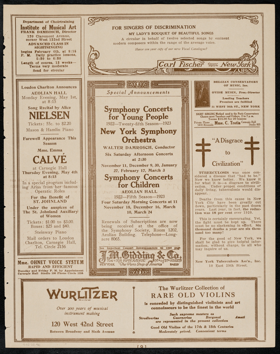 Vestoff-Serova School of Dancing, April 22, 1922, program page 9
