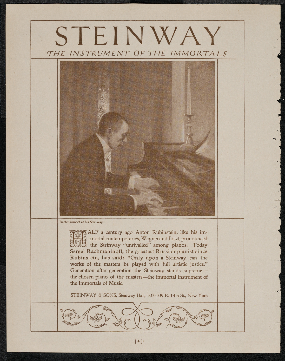 Benefit: Boys' Club Federation: Louis Graveure, Albert Spalding, and Rudolph Ganz, April 29, 1921, program page 4