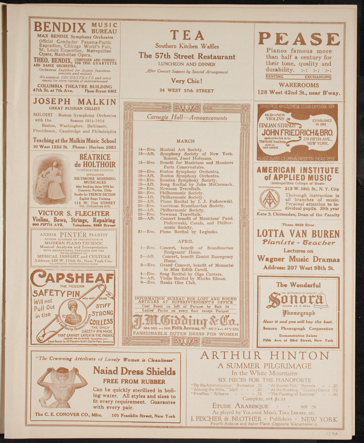 Mass Meeting/ Rally: American Rights Committee, March 13, 1916, program page 3