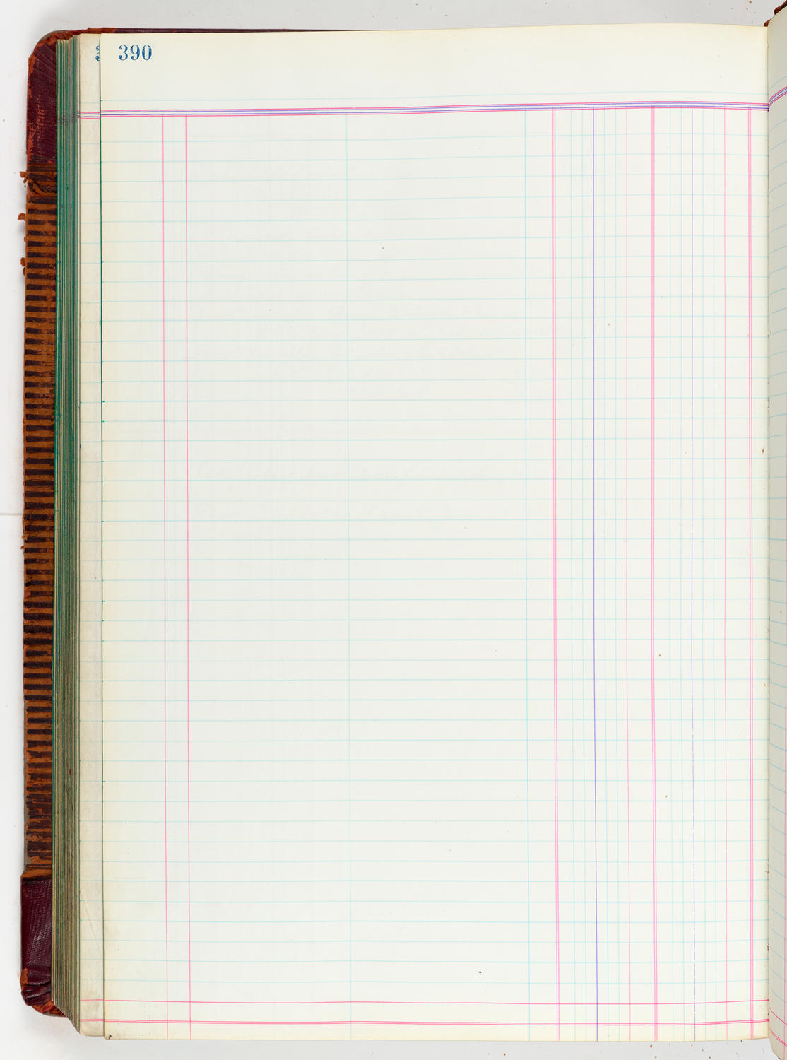 Music Hall Accounting Ledger, volume 5, page 390