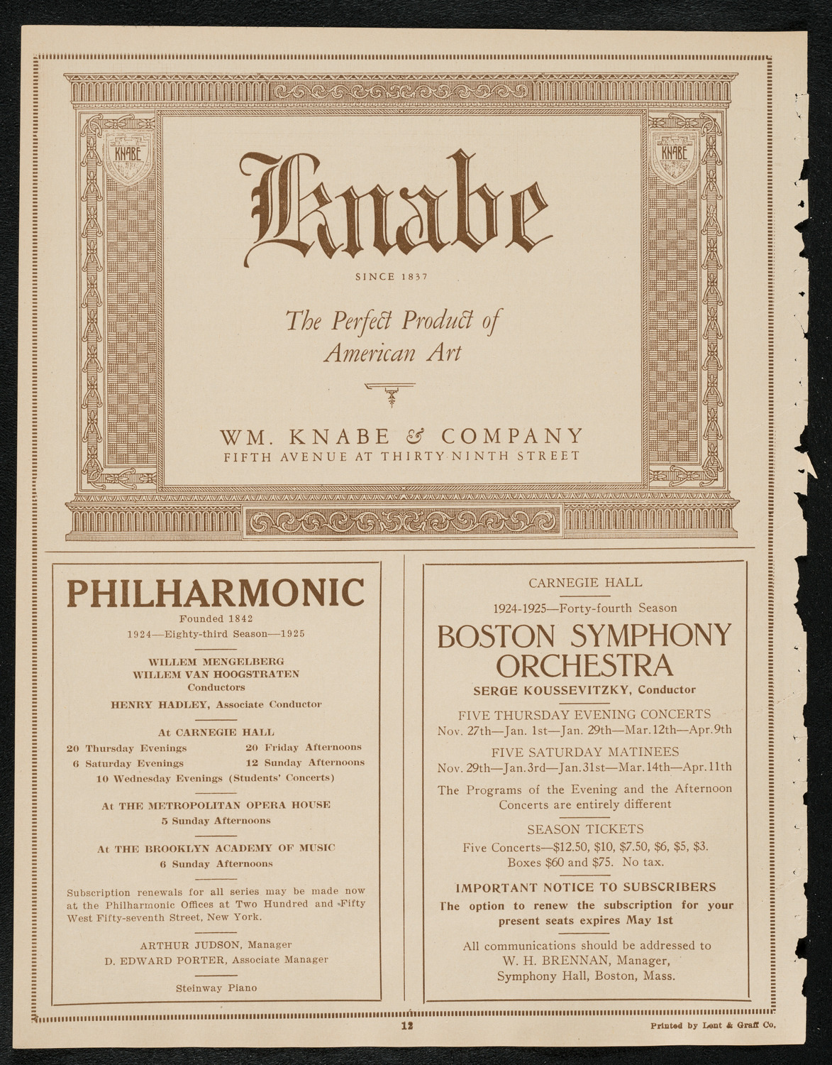 Maximilian Pilzer, Violin, assisted by Deborah Pilzer, Mezzo-Soprano, April 20, 1924, program page 12