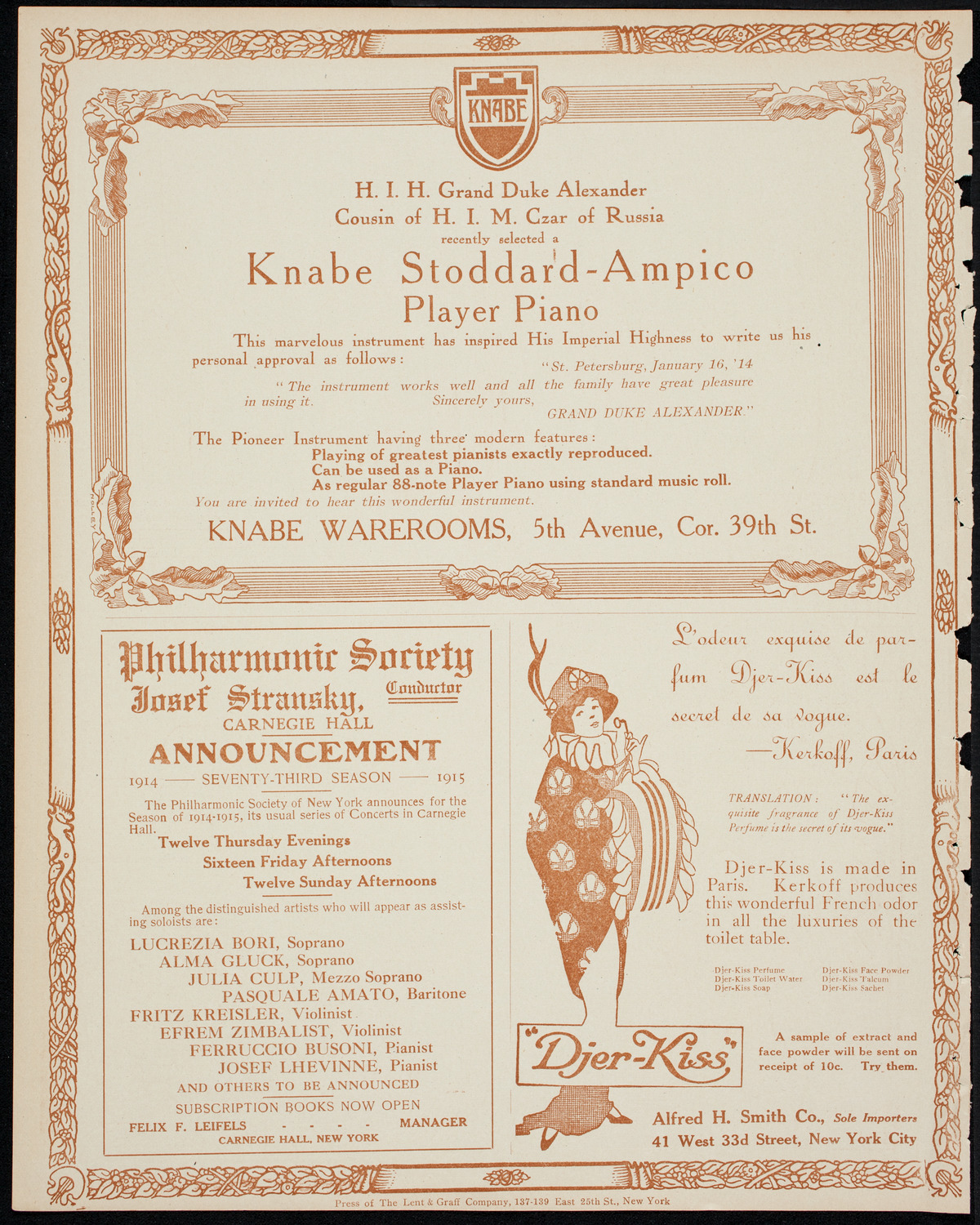 People's Symphony Concert, March 29, 1914, program page 12