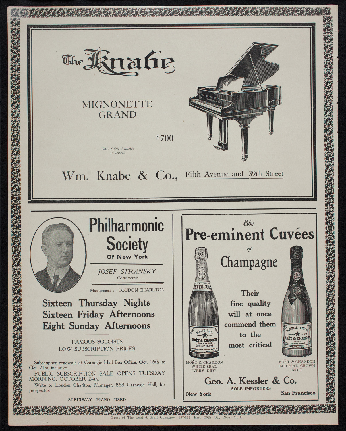 Otakar Gregor, Violin, October 8, 1911, program page 12