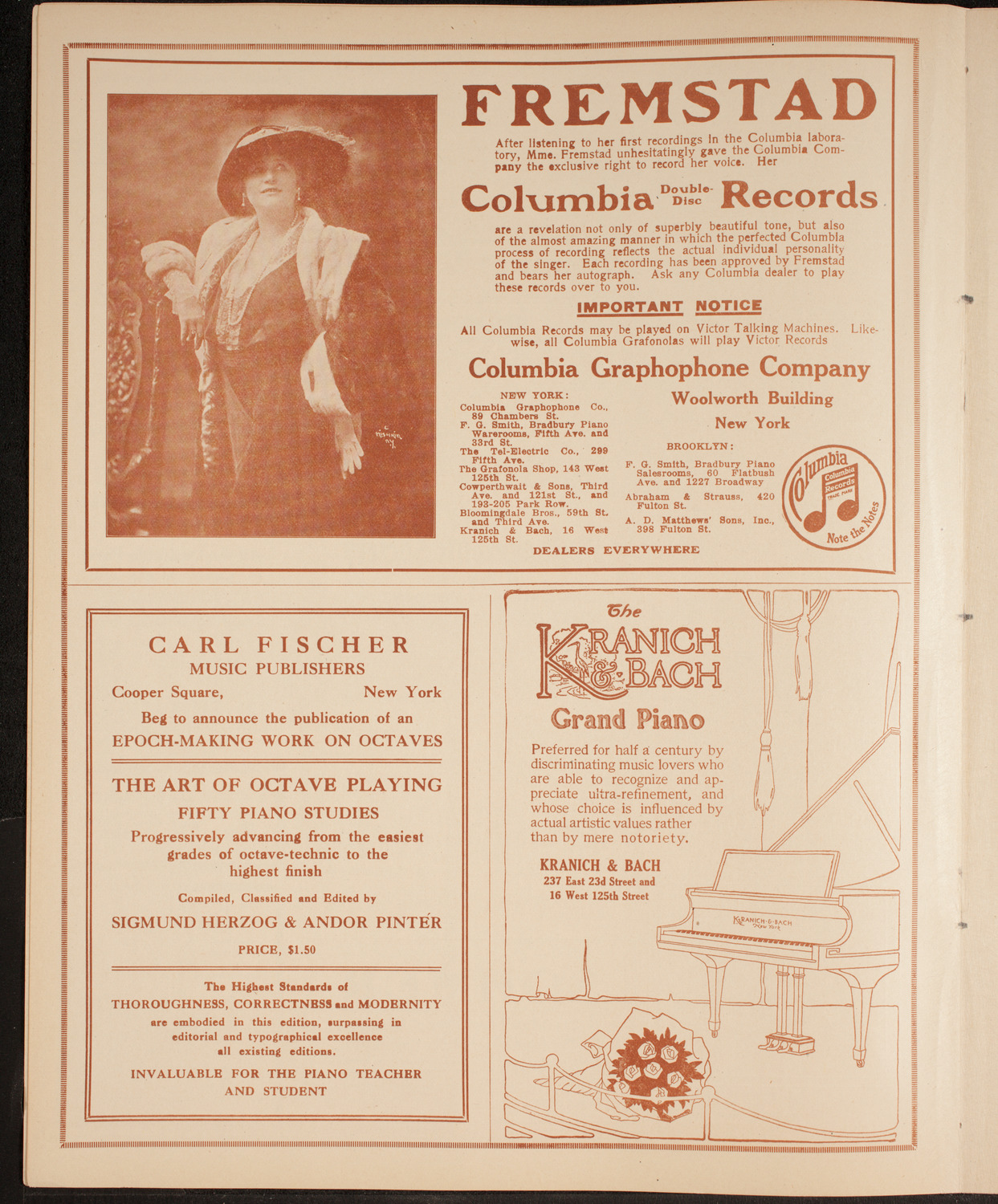 New York Philharmonic, December 17, 1914, program page 6