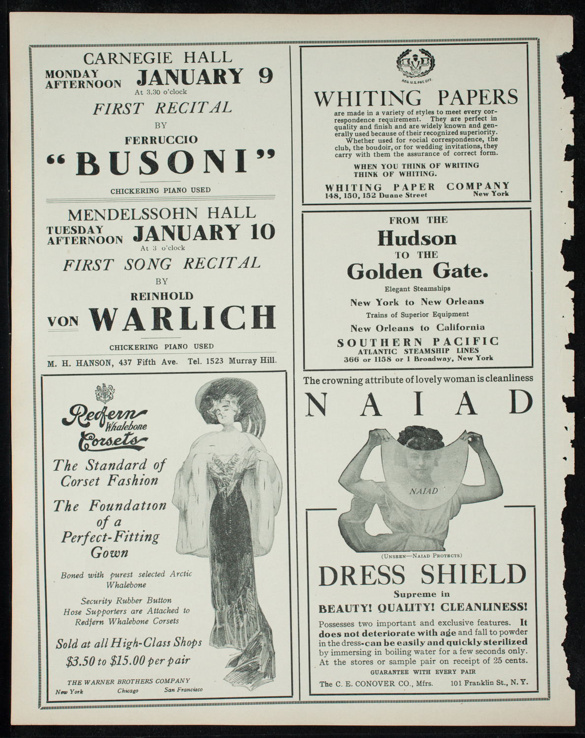 Oratorio Society of New York, December 27, 1910, program page 2