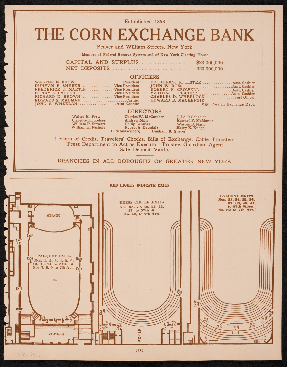 New York Symphony Orchestra, February 27, 1925, program page 11