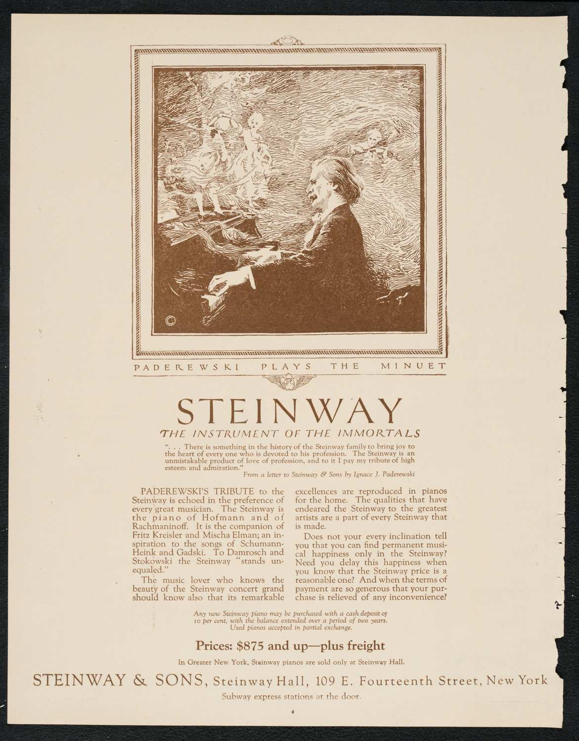 Philadelphia Orchestra, November 21, 1922, program page 4