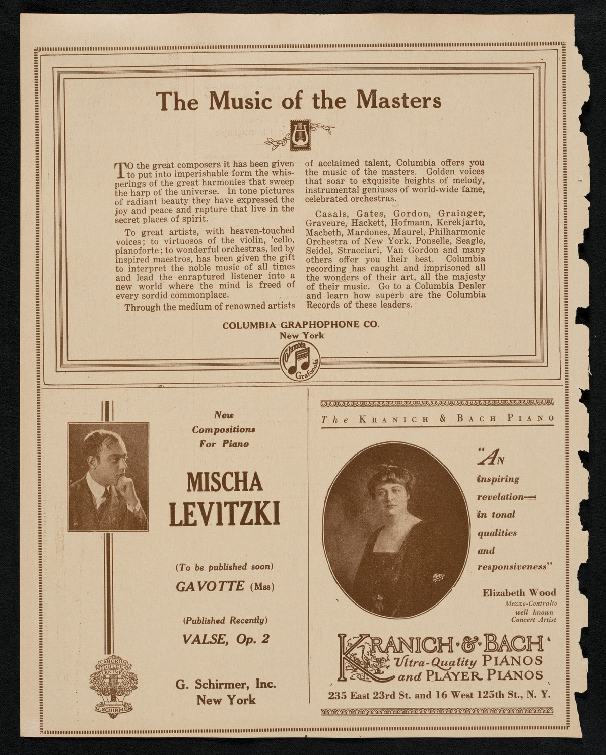New York Symphony Orchestra, February 15, 1923, program page 6
