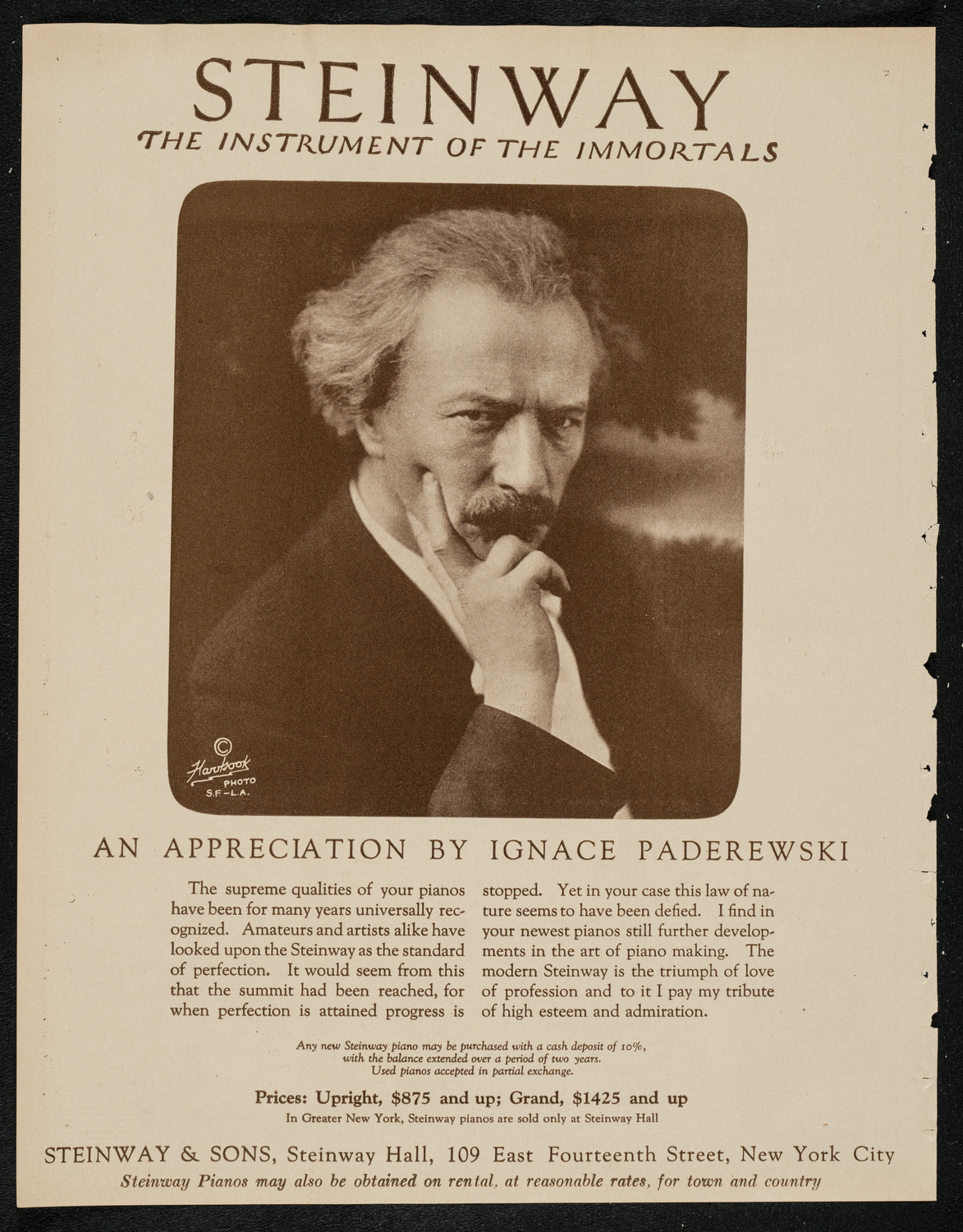 New York Symphony Orchestra, March 28, 1924, program page 4