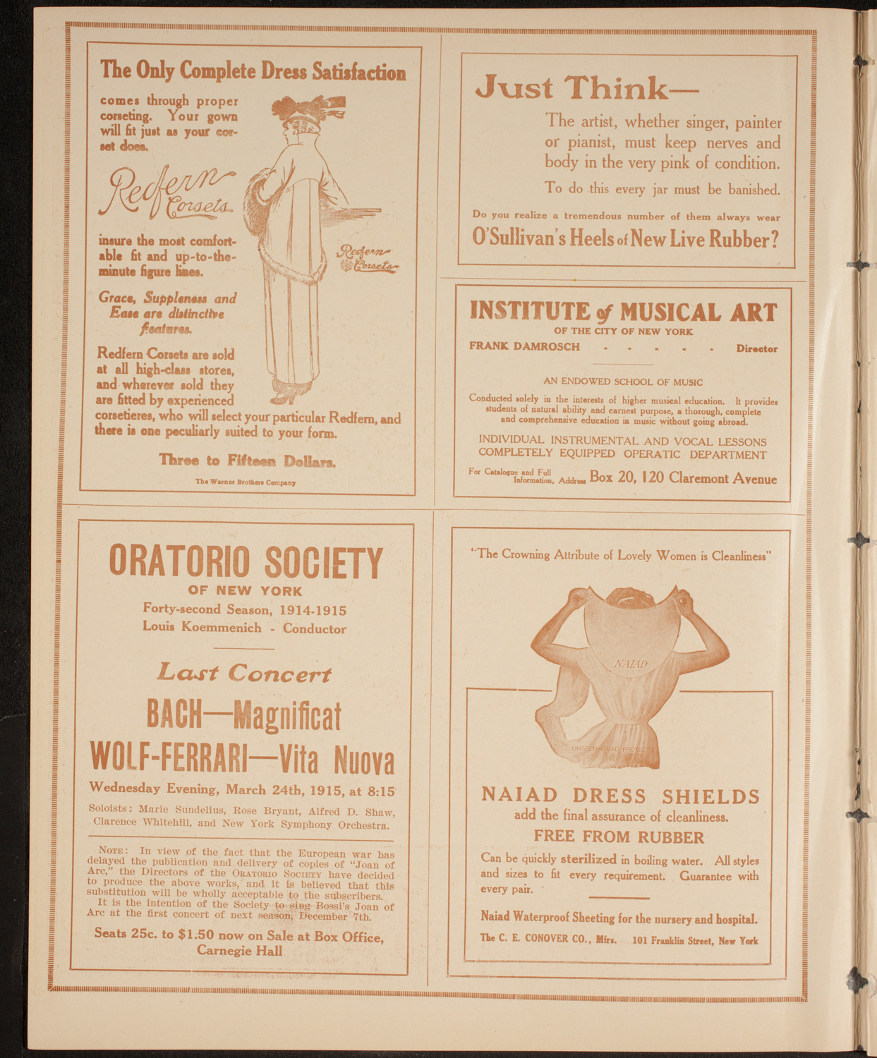 University Glee Club of New York City, January 30, 1915, program page 2