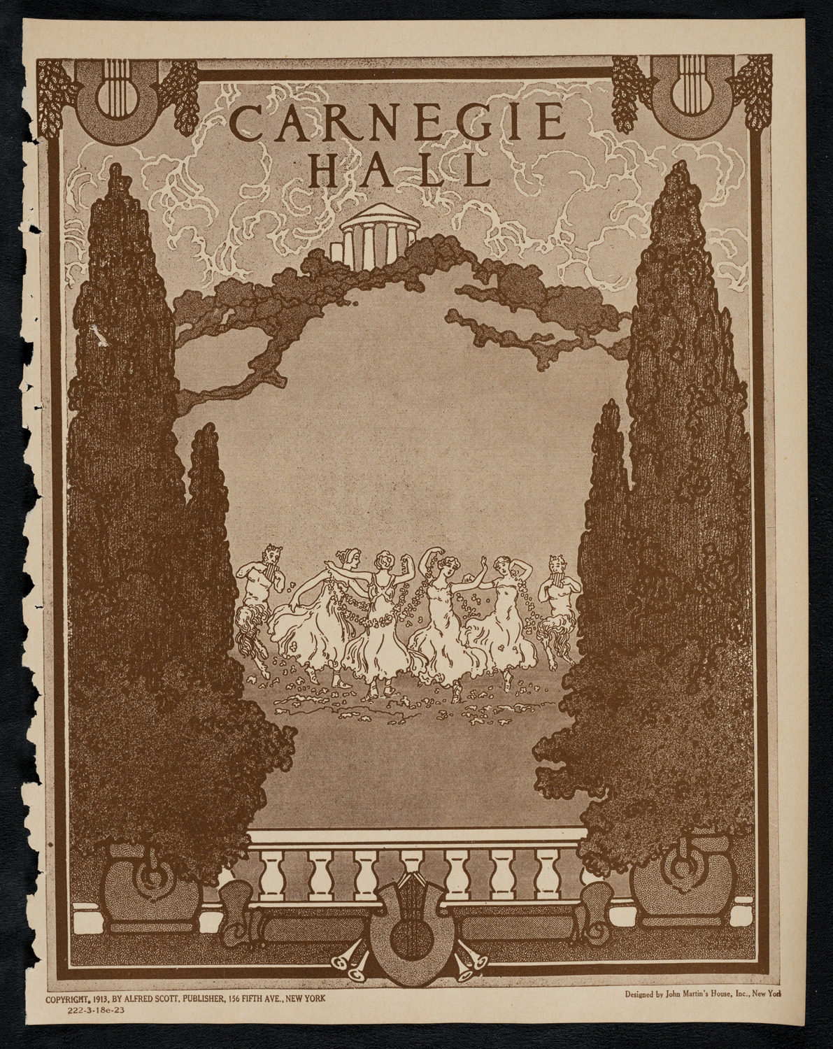 Alberto Terrasi, Baritone, March 18, 1923, program page 1